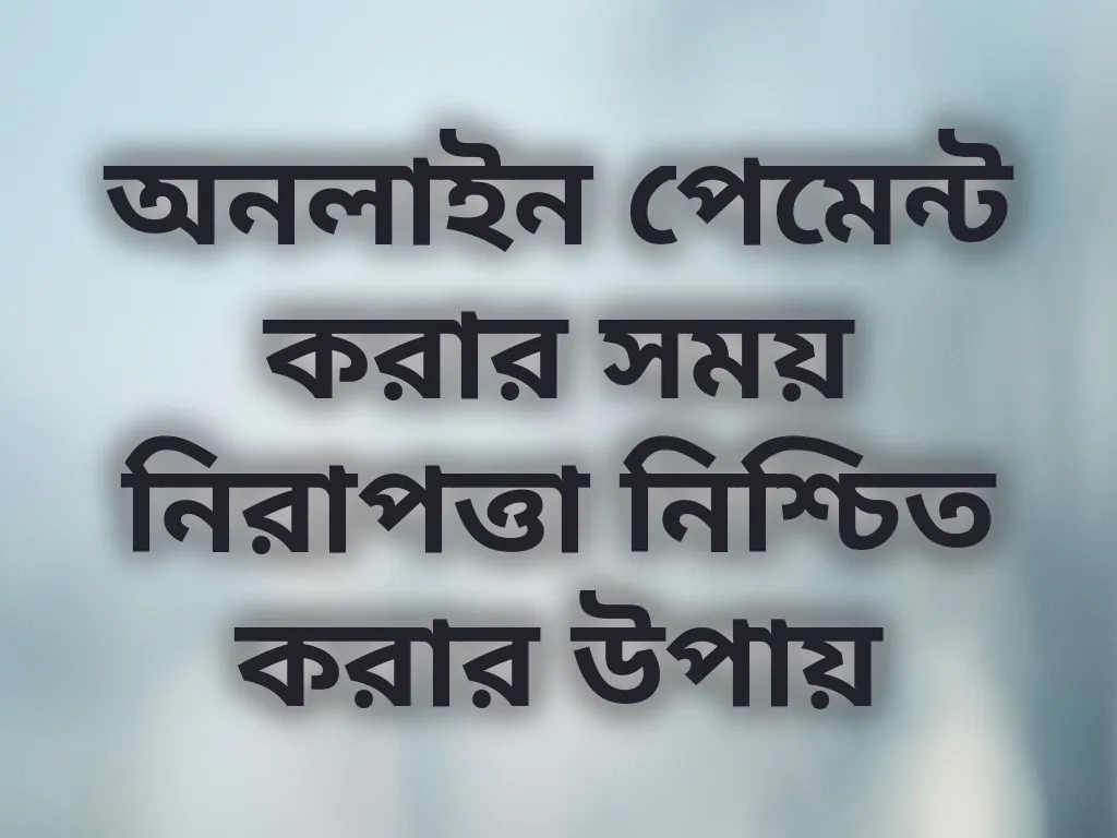 পেমেন্ট নিরাপত্তা